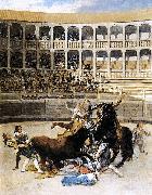 Francisco de Goya Picador Caught by the Bull oil